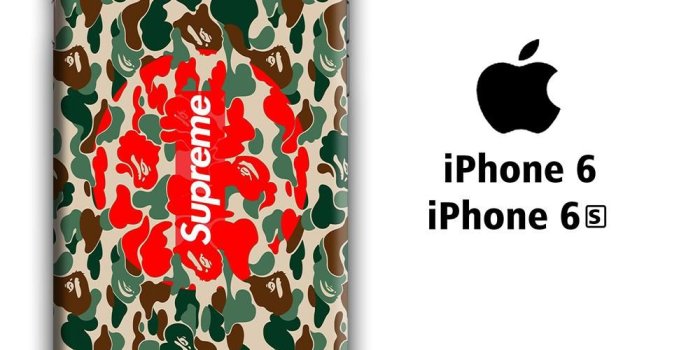 1000x1000 Bape and Supreme Wallpaper iPhone 6 | 6s 3D Case