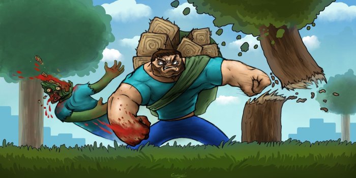 1920x1040 45+ Funny Minecraft Wallpapers - Download at WallpaperBro