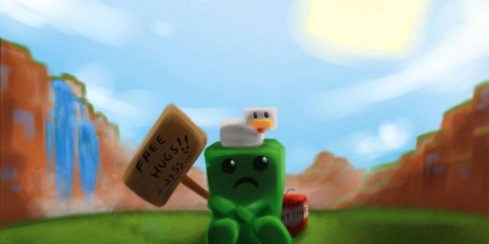 1600x1280 38+] Funny Minecraft Creeper Wallpapers on WallpaperSafari