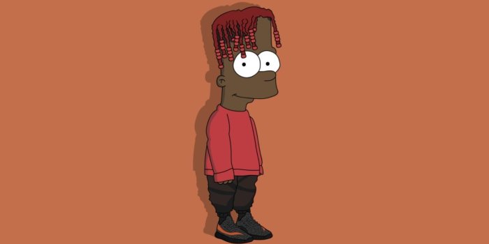 1297x1366 Easy to fit on iPad and iPhone lil yatchy Bart Simpson | aye in 2019