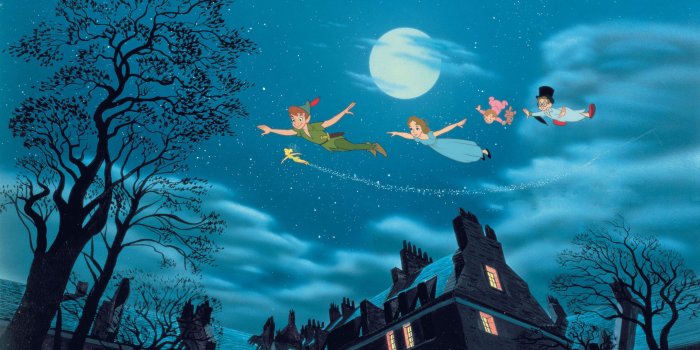 2880x1800 Peter Wendy Michael John Tink Flying In Peter Pan And Wendy Book