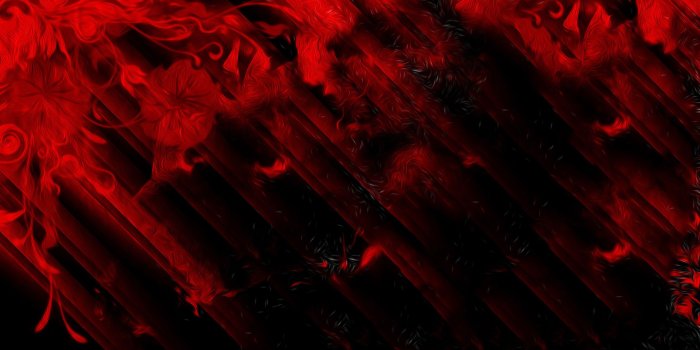 1920x1080 red and black abstract flowers art wallpaper | WallpaperFool