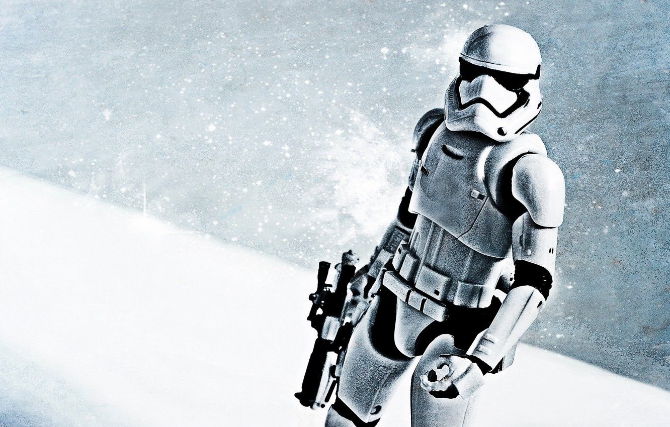 1332x850 Wallpaper winter, snow, weapons, Star Wars, Stormtrooper images for