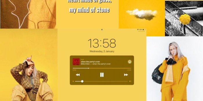 1200x1800 Billie Eilish, wallpaper, yellow, collage | random. in 2019 | Billie