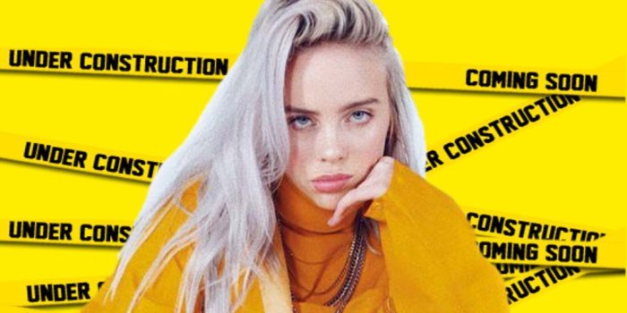 1024x1820 billieeilish bellyache wallpaper yellow cautiontape...