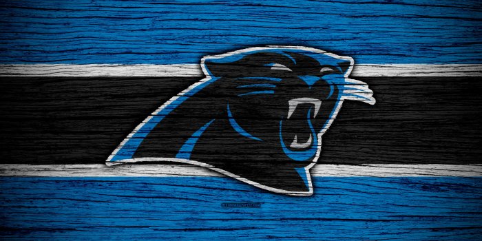 3840x2400 Download wallpapers Carolina Panthers, NFL, 4k, wooden texture