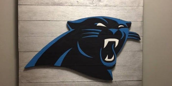 794x1059 Carolina Panthers 3D handmade wood sign!