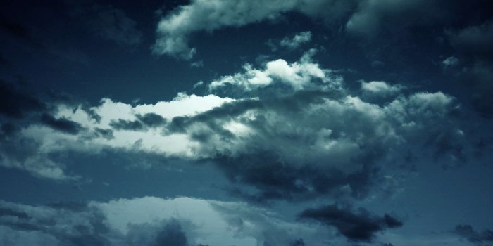 2305x1170 3052850 clouds, dark blue, fly, sky wallpaper and background | Free