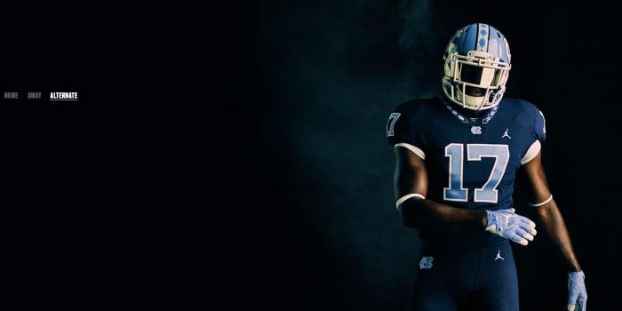 1600x760 Jordan UNC Football. Nike.com
