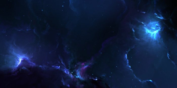 1130x904 Abstract dark sky with blue light - Fantasy wallpaper