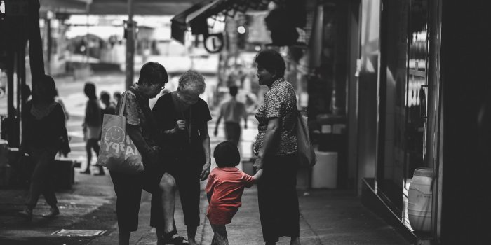 2000x1333 2900868 old people children city selective coloring urban hong kong