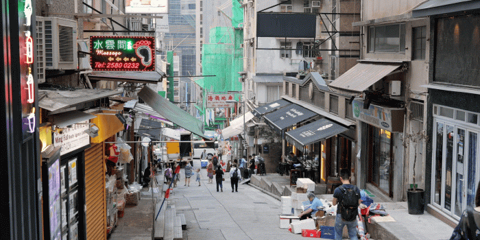 1920x1080 Central, Hong Kong, 8 May 2017 -: Hong Kong old street in central Stock  Video Footage - Storyblocks Video