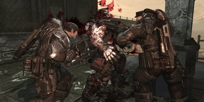 1600x900 Cat Love: gears of war 2 wallpaper