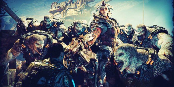 1920x1080 Gears of War, fantasy art, Gears of War 2 :: Wallpapers