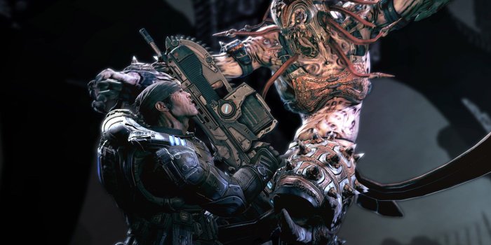 1920x1080 HD wallpaper: video game 3D poster, Gears of War, Gears of War 3