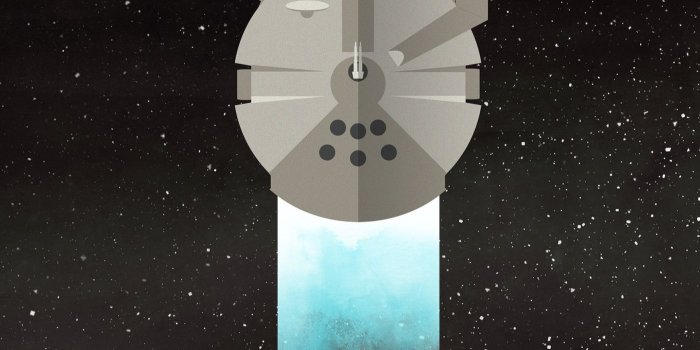 1400x2489 Star Wars - Millenium Falcon Mobile Wallpaper on Behance