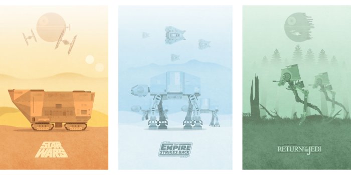 4462x2104 My tribute to the original Star Wars trilogy. : StarWars