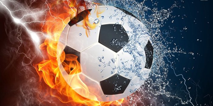 1920x1080 Football | Fire & Water | Soccer, Football wallpaper, Soccer ball