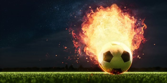 3840x2400 Desktop Wallpapers Sport Footbal Flame Ball 3840x2400