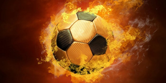 2560x2560 Ball On Fire Soccer Football Sports QHD Wallpaper - Wallpaper