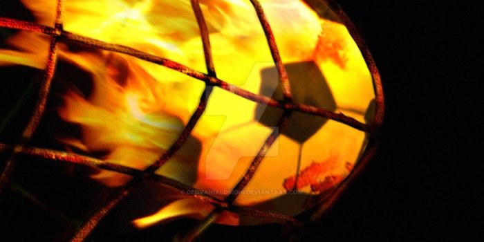 894x894 Fire Ball - Soccer by geovanialdrighi
