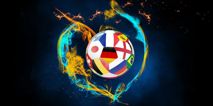 3840x2160 Picture Sport Footbal Fire Ball 3840x2160