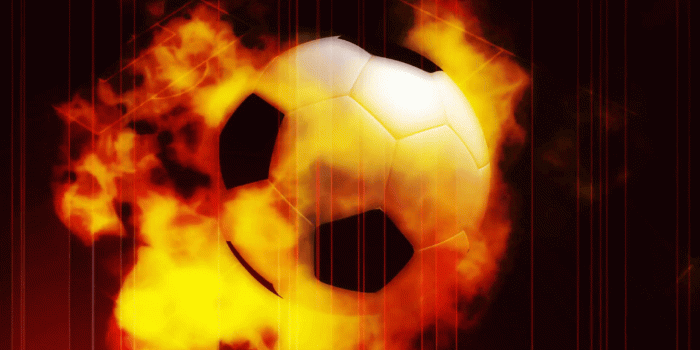 1920x1080 Soccer Ball On Fire