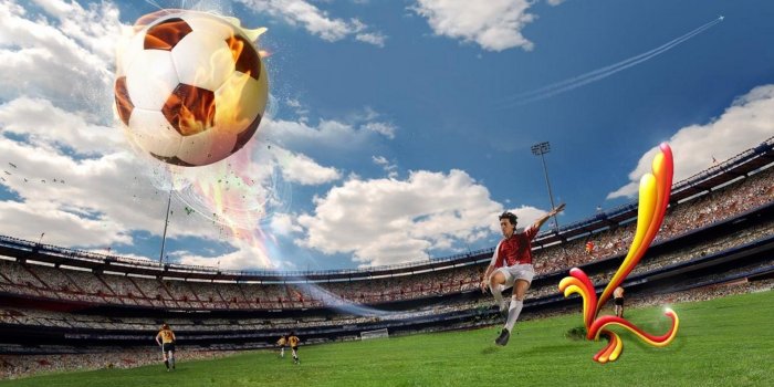 1920x1200 Soccer Ball On Fire wallpaper - 1443589
