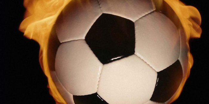 1024x768 Soccer Ball On Fire: Sports Wallpaper - Background Bandit