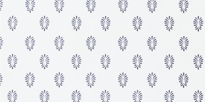 1400x1400 Florida Dilly Peel & Stick Removable Wallpaper Indigo/White