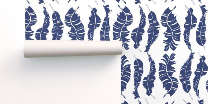 1024x1024 Conga Indigo on White 150 on Isobar by kadyson | Roostery Home Decor