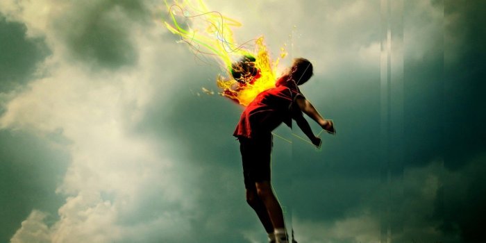 1332x850 Wallpaper the sky, clouds, fire, football, the ball, hill, sport