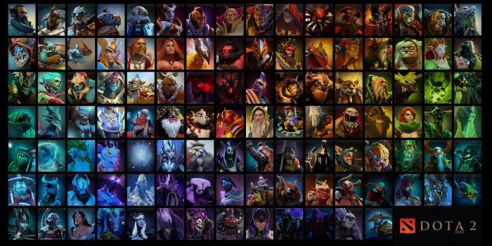 3376x1747 All hero wallpaper updated : DotA2