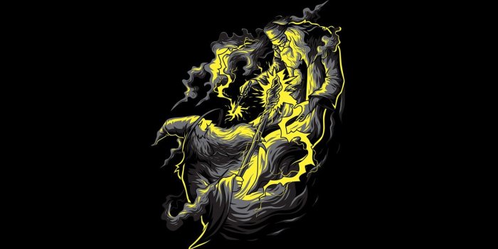 1332x850 Wallpaper Art, Vector, Harry Potter, Magic, Background, Gandalf