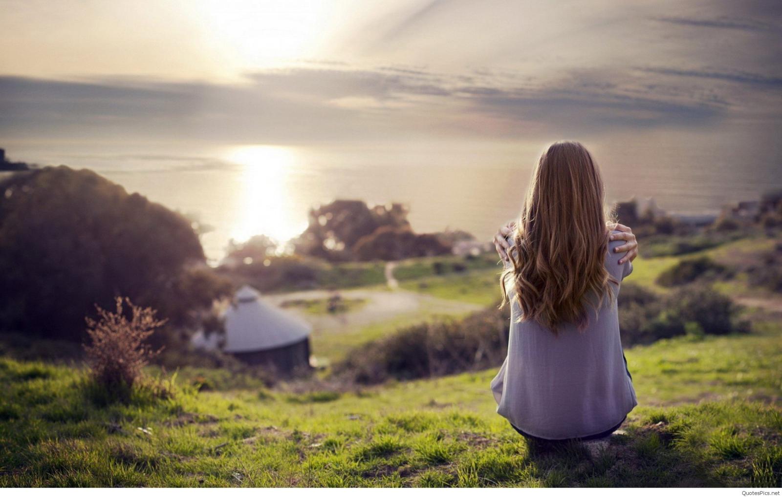 2560x1630 Download Alone Sad Girl Wallpaper 37715 From Mobile - Girl In A