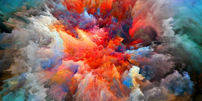 6000x4800 Download wallpaper the explosion, abstraction, paint, smoke