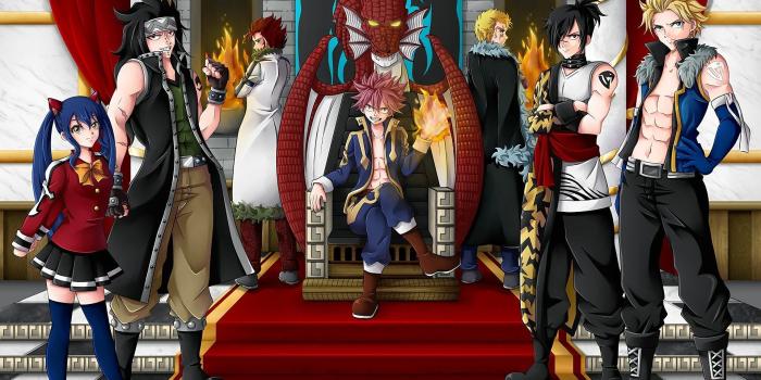 1920x1259 Anime Fairy Tail Igneel (Fairy Tail) Natsu Dragneel Laxus Dreyar