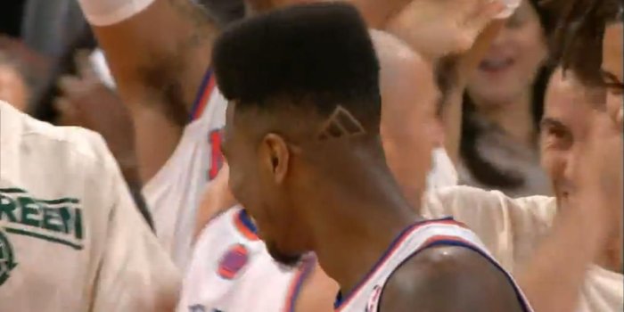 1280x800 Iman Shumpert has the Adidas Logo shaved in his head. That is all