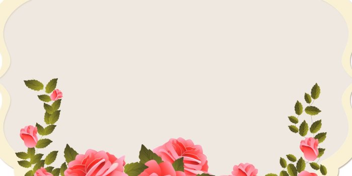 1600x1200 Red Roses and Elegant Powerpoint Templates - Border & Frames