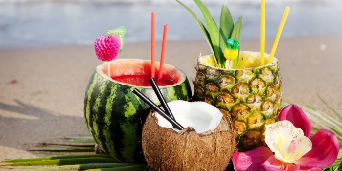 2048x1536 Download 2048x1536 Cocktail, Watermelon, Pineapple, Beach, Tropical