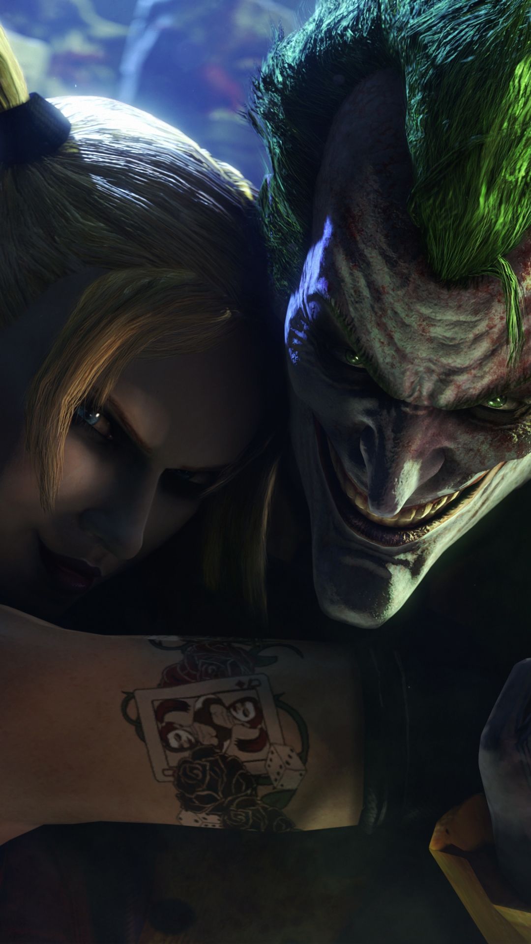 1080x1920 Joker Wallpaper batman arkham city joker harley quinn 105399