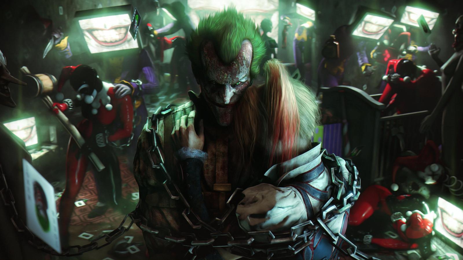 3840x2160 Harley Quinn and The Joker fanart, Urbanator, Batman: Arkham Knight