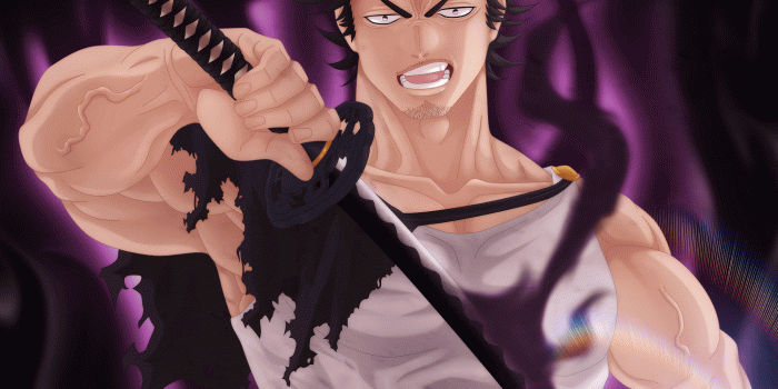 2000x1694 5084552 Black Clover, Yami Sukehiro, Man, Sword, Black Hair, Angry