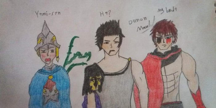 1024x768 Charlotte, Yami and my OC | Black Clover! Amino