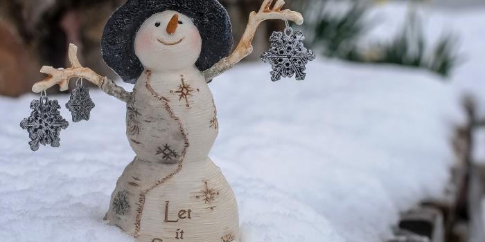 1920x1200 Let it snow snowman with silver snowflakes wallpaper - Holiday