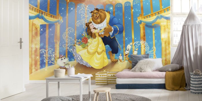 2000x1334 Beauty and the Beast wall mural wallpaper Disney| Buy it now