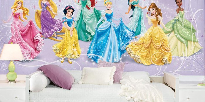 1500x1500 RoomMates Disney Princess Royal Debut Prepasted, Removable Wall Mural - 6'  X 10.5'