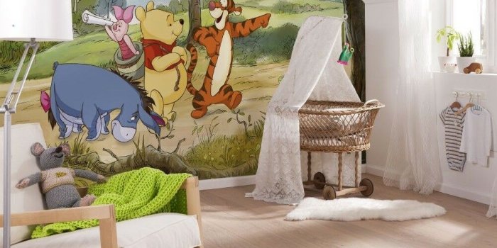1001x901 Winnie the Pooh wallpaper Disney wall mural Large size for baby nursery  bedroom