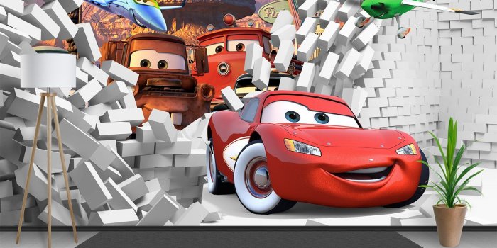 1600x1120 Children's Wallpaper & Wall Murals - Disney, Cars, McQueen