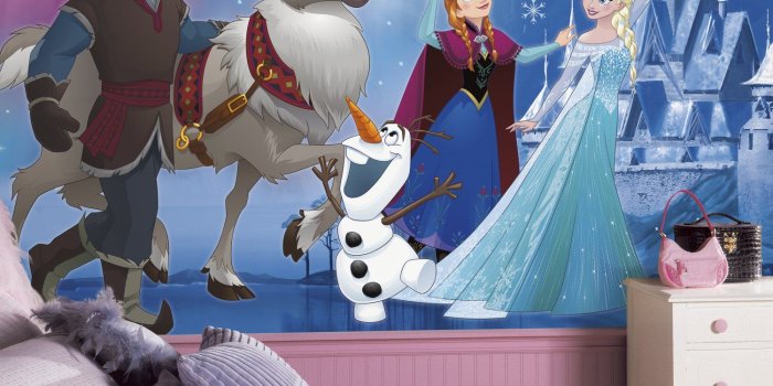 1500x1500 RoomMates Disney Frozen Magic Prepasted, Removable Wall Mural - 6' X 10.5'